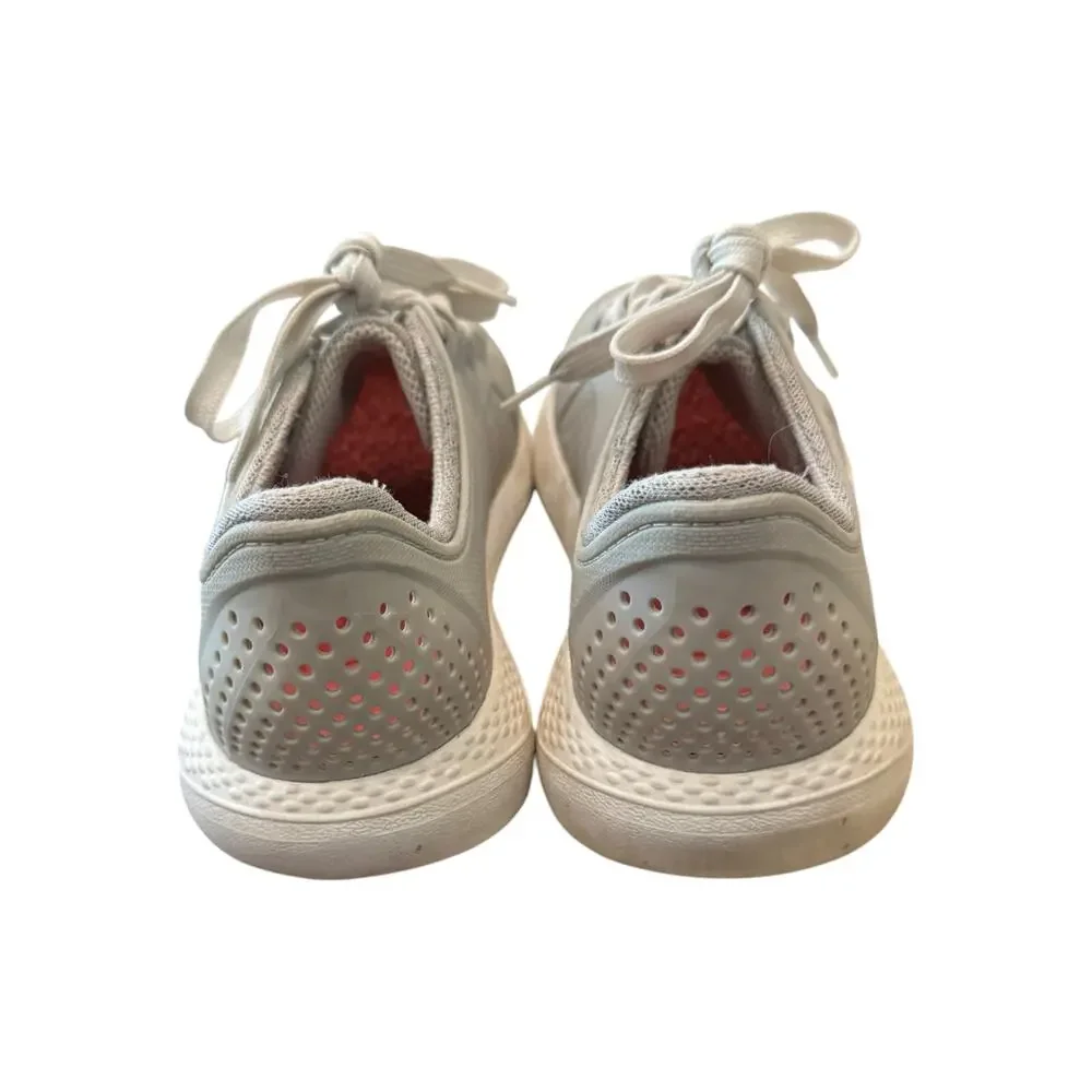 Crocs LiteRide Pacer Gray Lace Up Sneakers Women’s 11 Style 205234